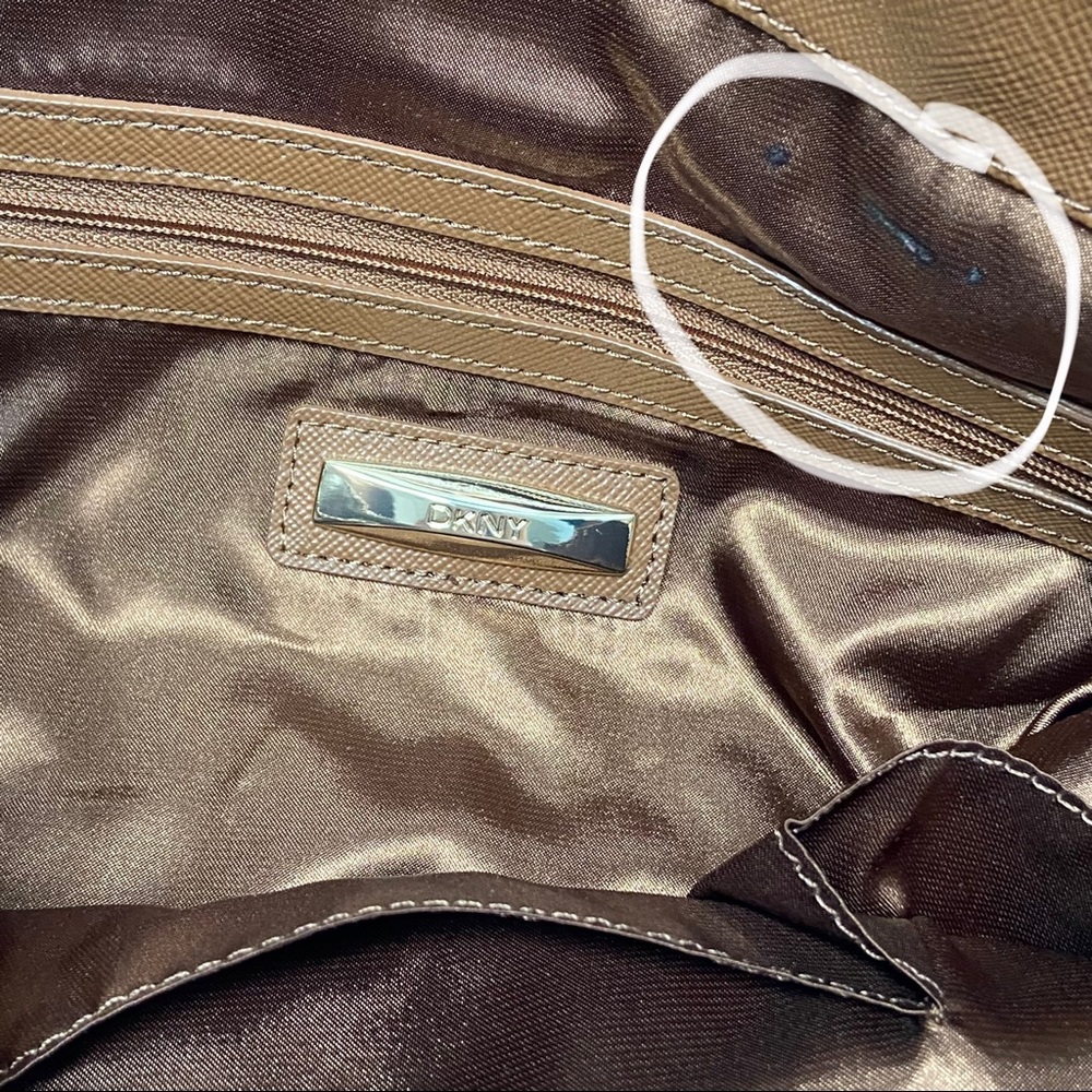 Dkny Python Print Leather And Chain Shoulder Bag - image 6